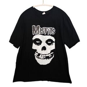 Misfits band fiend black tshirt size XL made in USA skull Halloween goth vamp